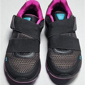 Ryka Devotion Plus Cinch Womens Walking Shoes Black Pink Blue F1272M1001 Size 5M